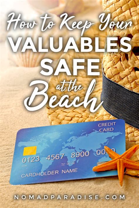 keep valuables safe at beach.